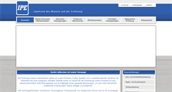 Desktop Screenshot of ipegmbh.com