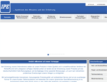 Tablet Screenshot of ipegmbh.com
